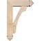 Ekena Millwork Legacy Arts and Crafts Smooth Bracket w/ Offset Brace, Douglas Fir, 5 1/2"W x 16"D x 24"H BKT0604X16X24LEC03SDF - alternate 4